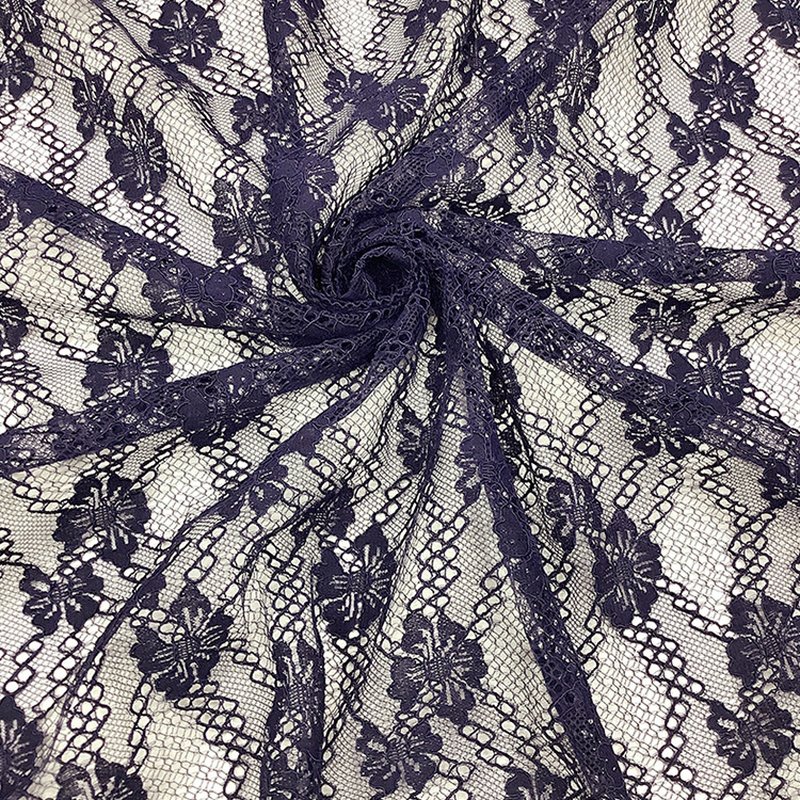 Lace Fabric Dress Black Nylon for Women's Wear Wholesale Supplier 9